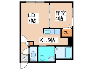 ラフィーネ栄町の物件間取画像